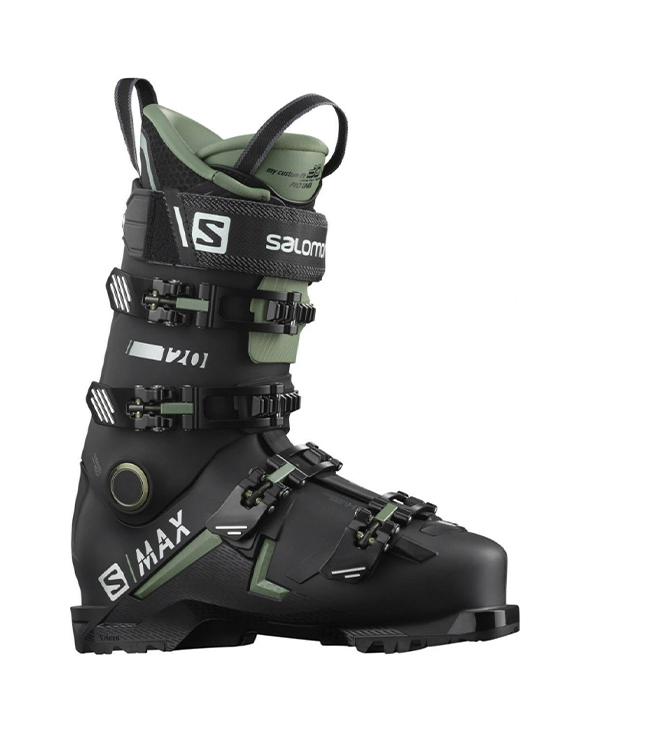 фото Горнолыжные ботинки salomon s/max 120 gw black/oil greeen/silver (21/22) (27.5)