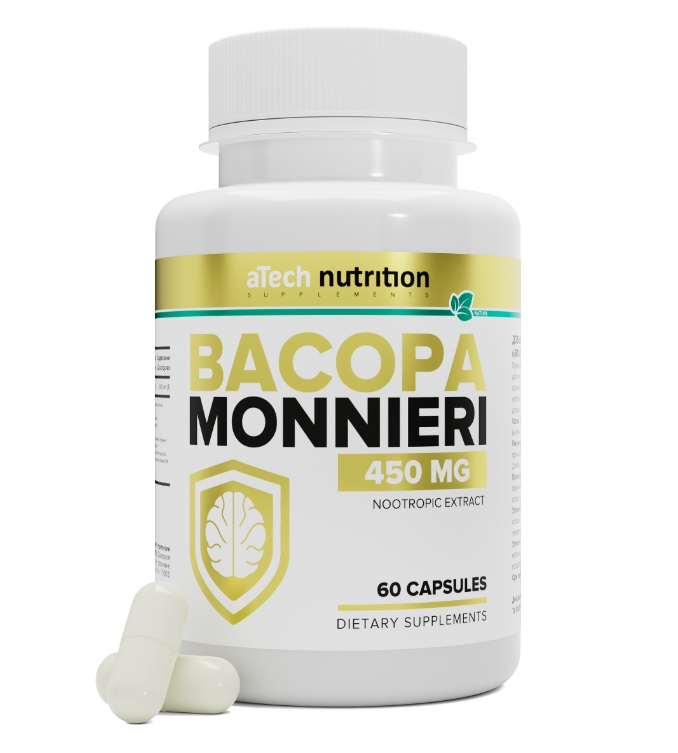 

aTech nutrition Бакопа Монье 60 капсул, Бакопа Монье