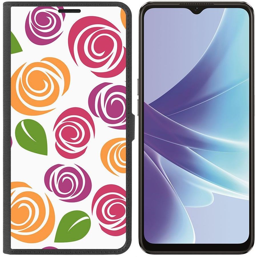 

Чехол-книжка Eco Book для Oppo A57 Цветочный паттерн 6