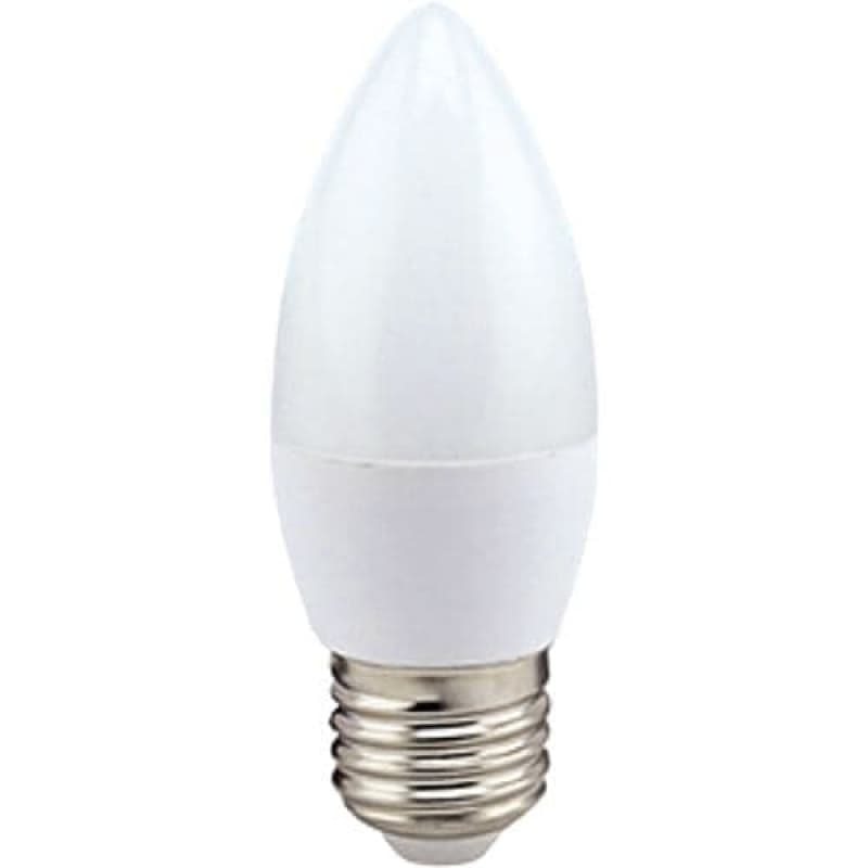фото Лампа светодиодная ecola candle led 8,0w 220v e27 6000k свеча (композит) 100x37, c7ld80elc