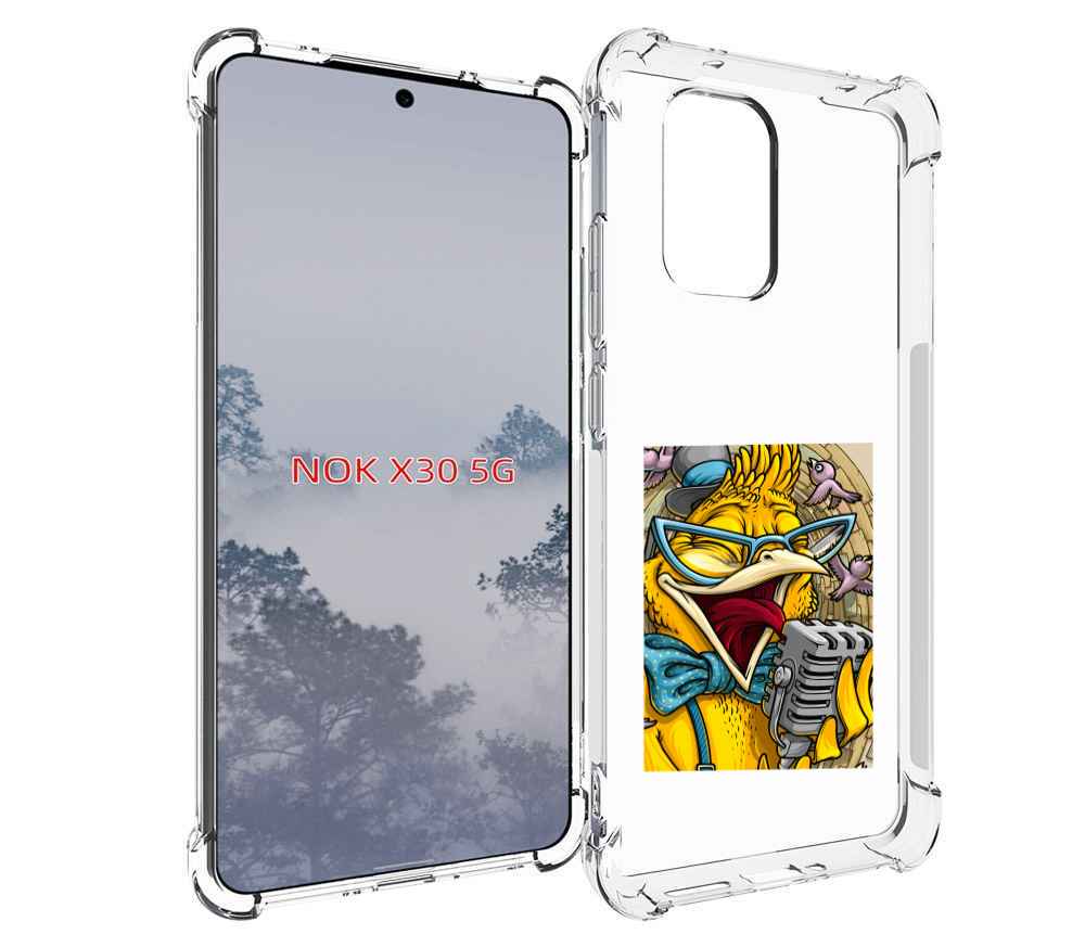 

Чехол MyPads поющая птичка для Nokia X30 5G, Tocco