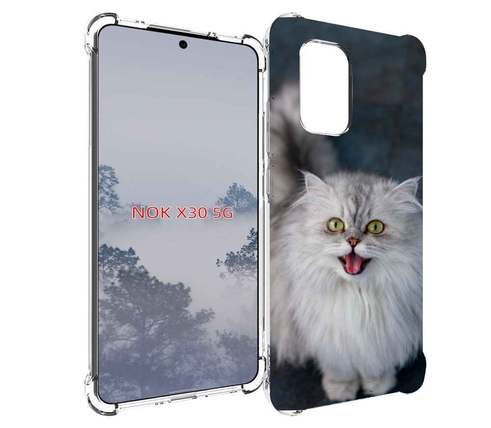 

Чехол MyPads порода кошки британская длинная для Nokia X30 5G, Tocco