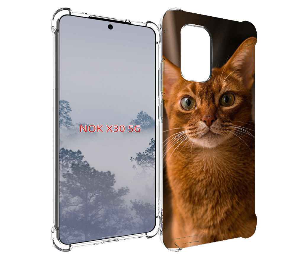 

Чехол MyPads порода кошки абисинская для Nokia X30 5G, Tocco