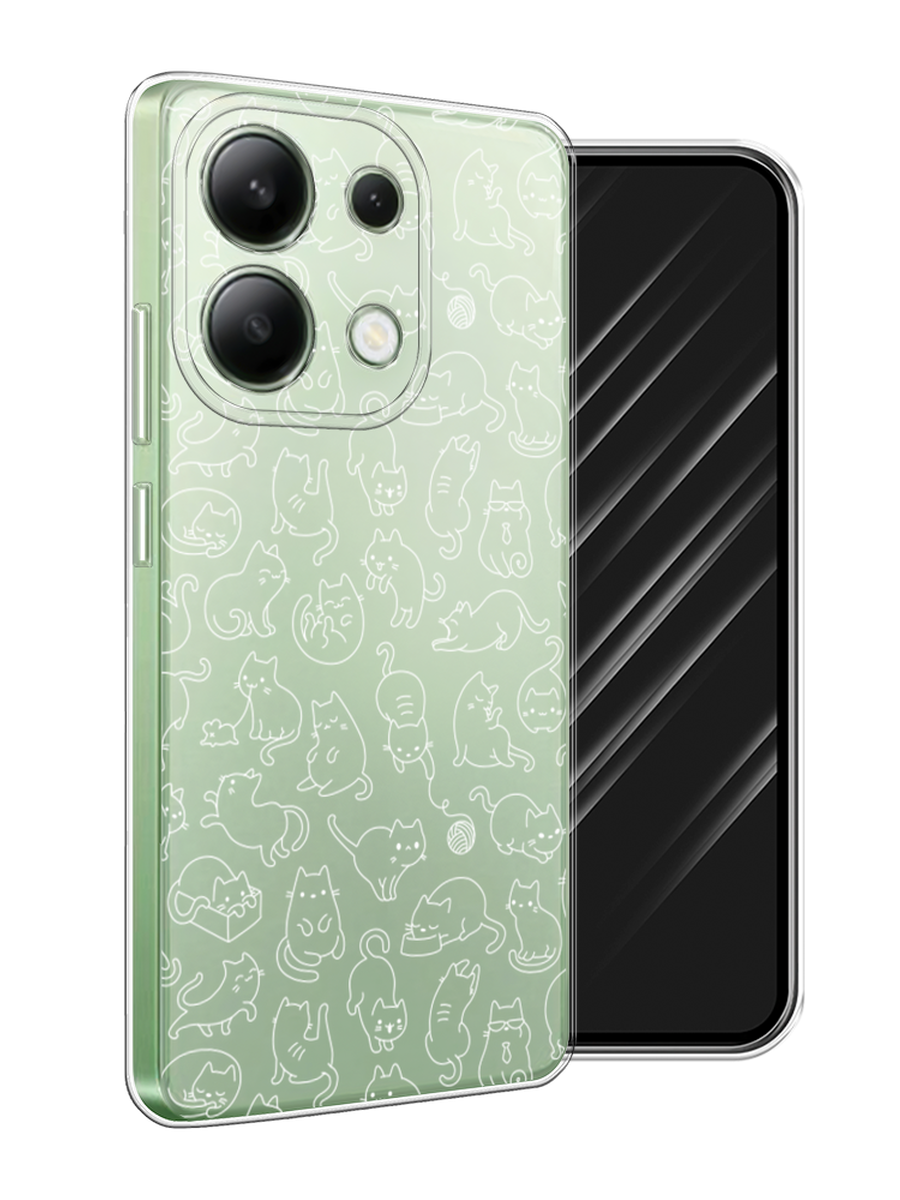 

Чехол Awog на Xiaomi Redmi Note 13 4G (Global) "Шкодливые котики", Прозрачный;бежевый, 321050-1