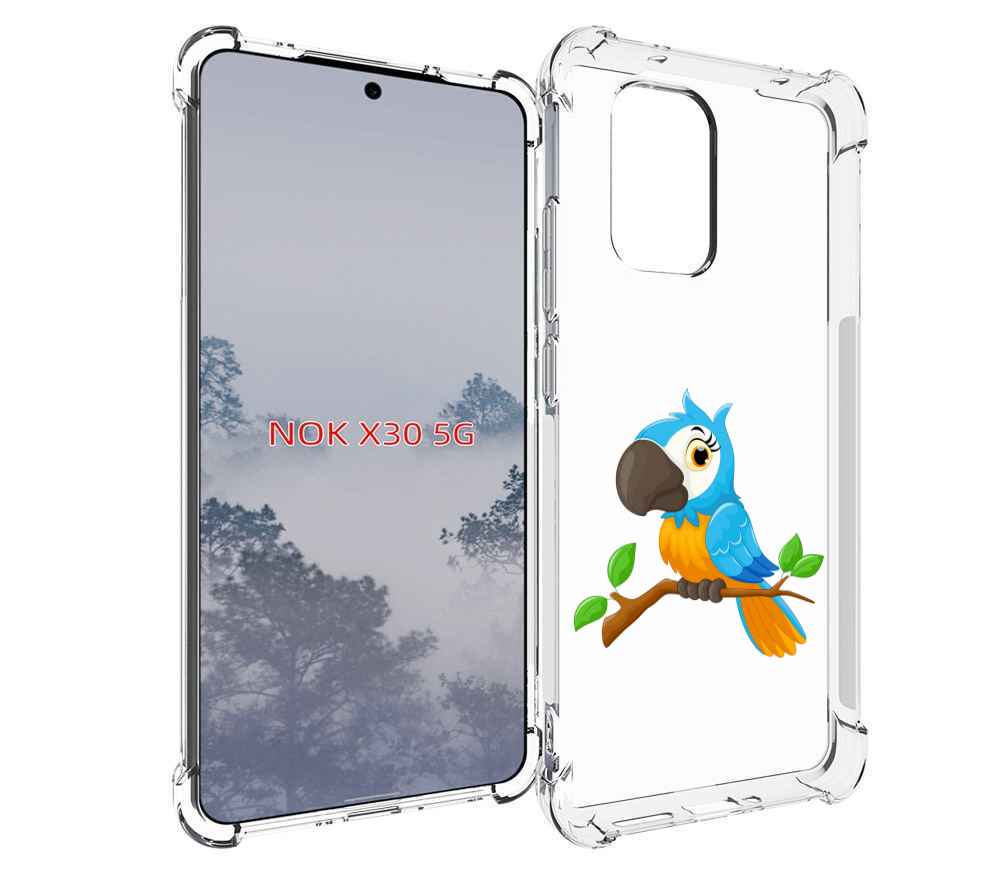 

Чехол MyPads попугайчик детский для Nokia X30 5G, Tocco