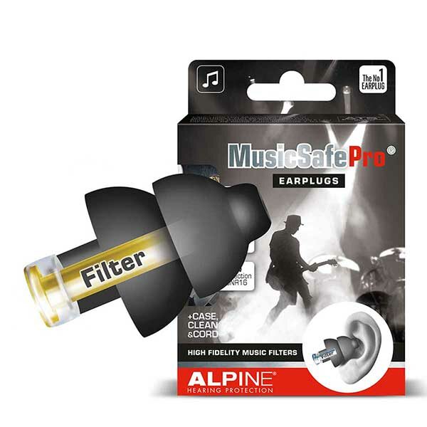 Беруши для музыкантов MusicSafe Pro, черные. Alpine Hearing Protection