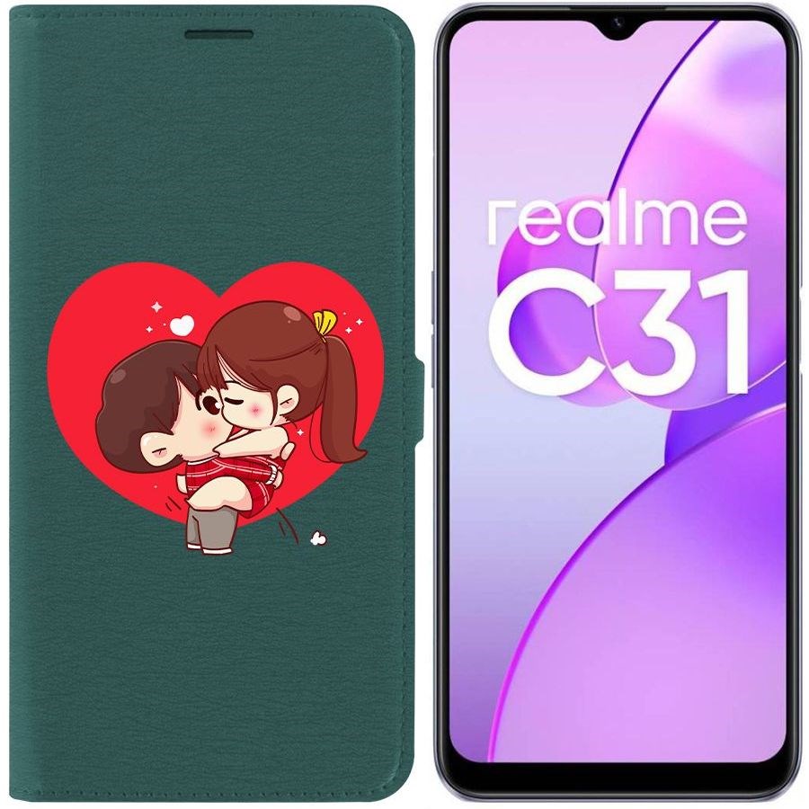 

Чехол-книжка Eco Book для Realme C31 Аниме любовь