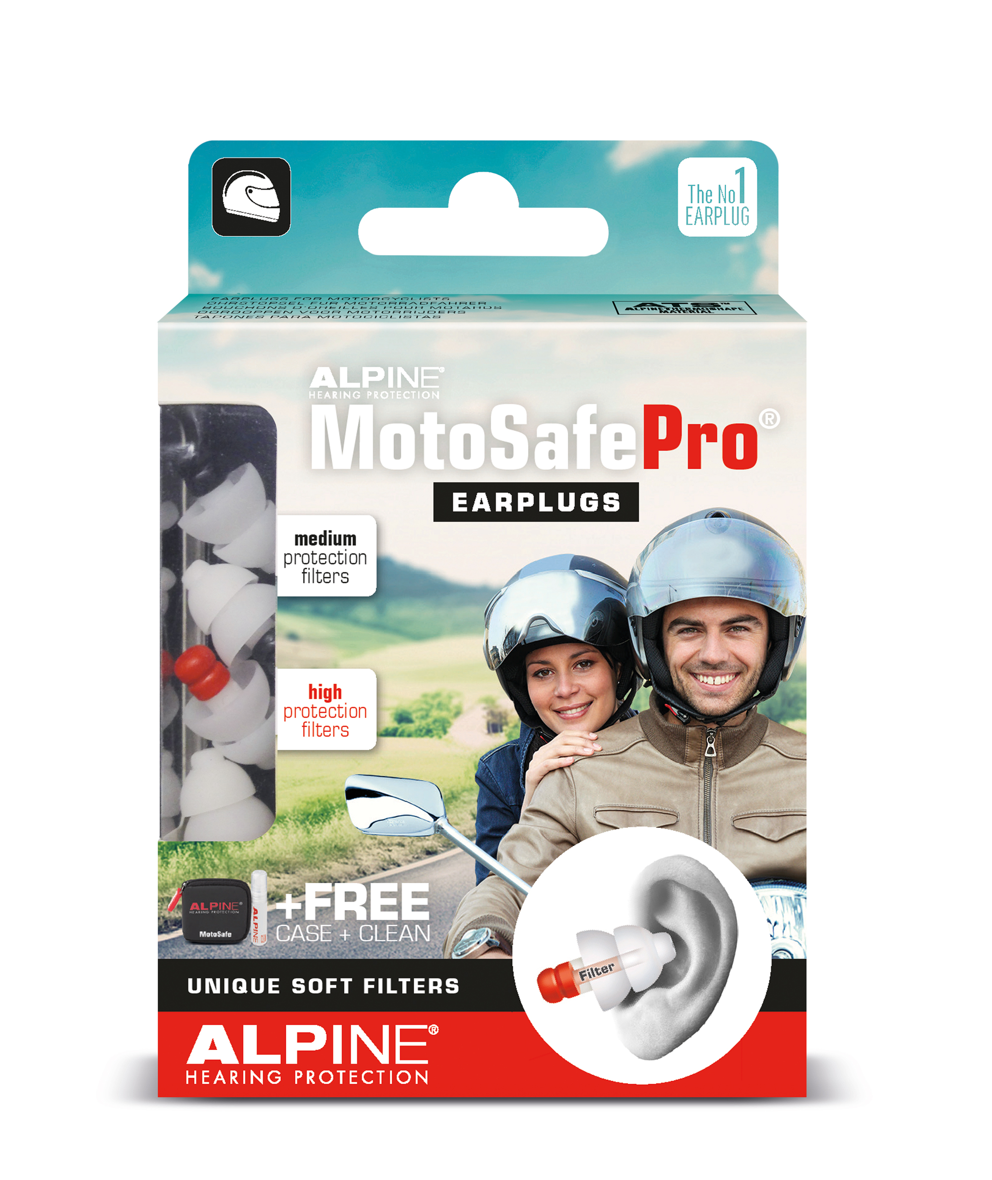 

Беруши для мотоспорта MotoSafe Pro. Alpine Hearing Protection, Белый, Alpine Hearing Protection