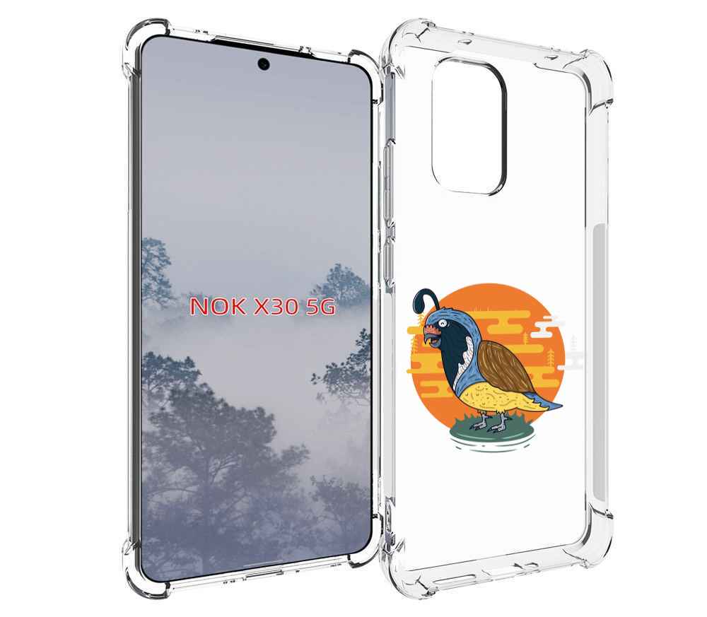 

Чехол MyPads попугай-на-острове для Nokia X30 5G, Tocco