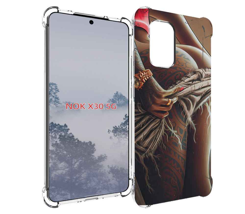 

Чехол MyPads полуголая девушка фотография женский для Nokia X30 5G, Tocco