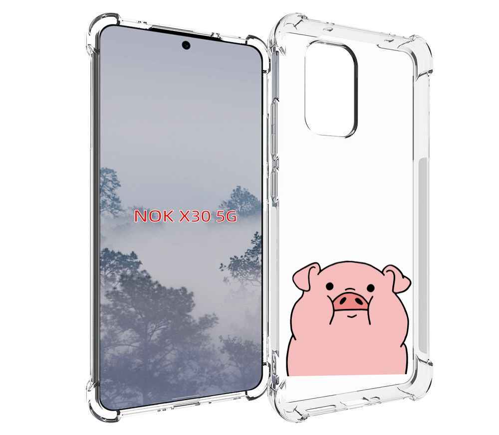 

Чехол MyPads полная-свинья для Nokia X30 5G, Tocco