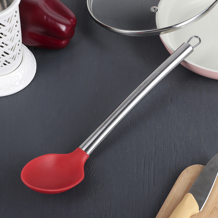

Ложка гарнирная Доляна «Редмонд», 33 см, цвет красный, Кухонные принадлежности из силикона «Редмонд»