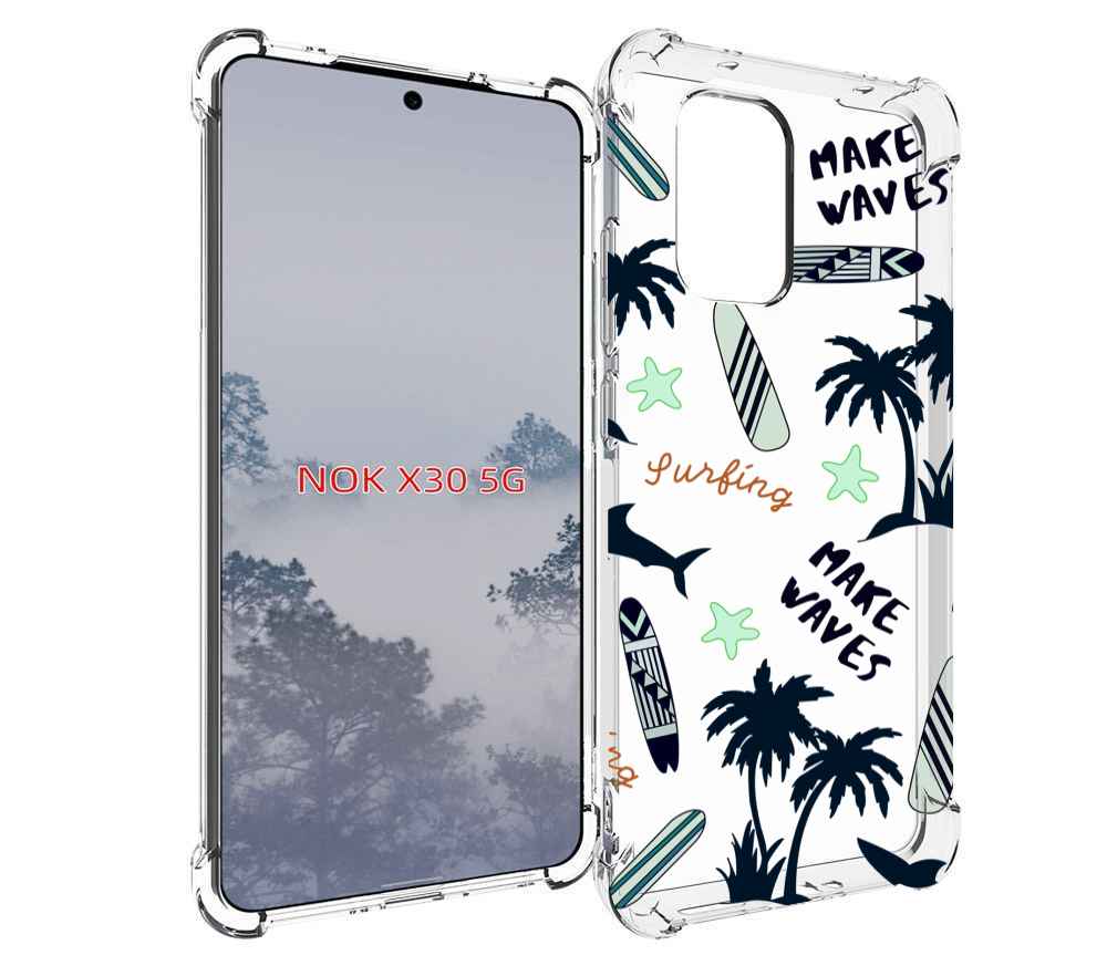 

Чехол MyPads пляжная-тематика для Nokia X30 5G, Tocco