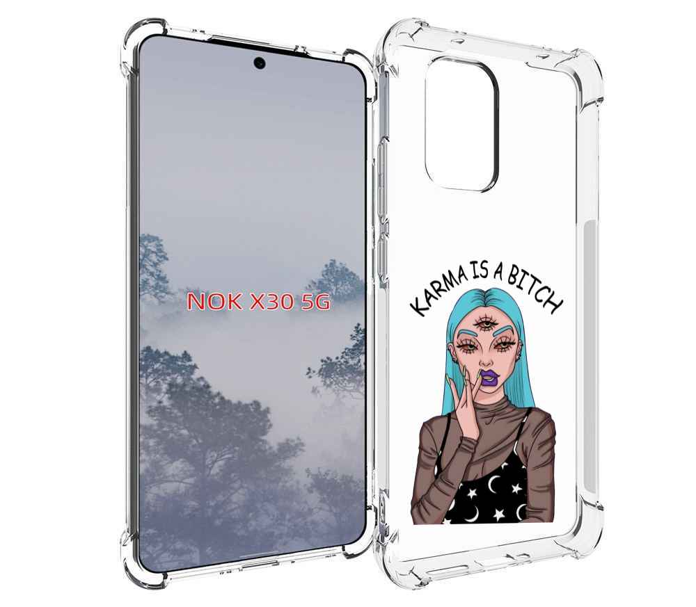 

Чехол MyPads плохая-карма женский для Nokia X30 5G, Tocco