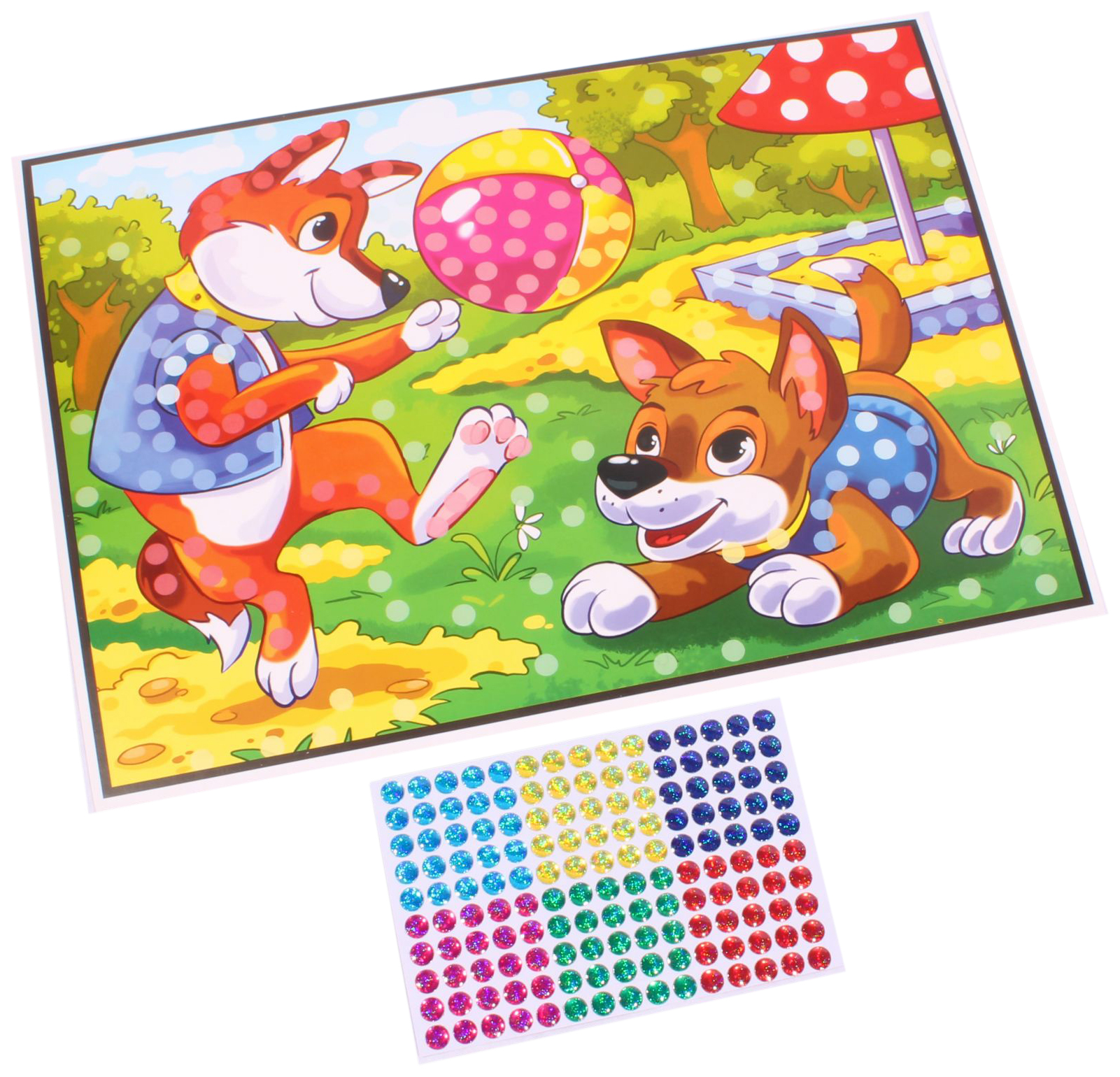 

Мозаика гелевая Игривые щенки, 19x26 см Рыжий кот, М-8817