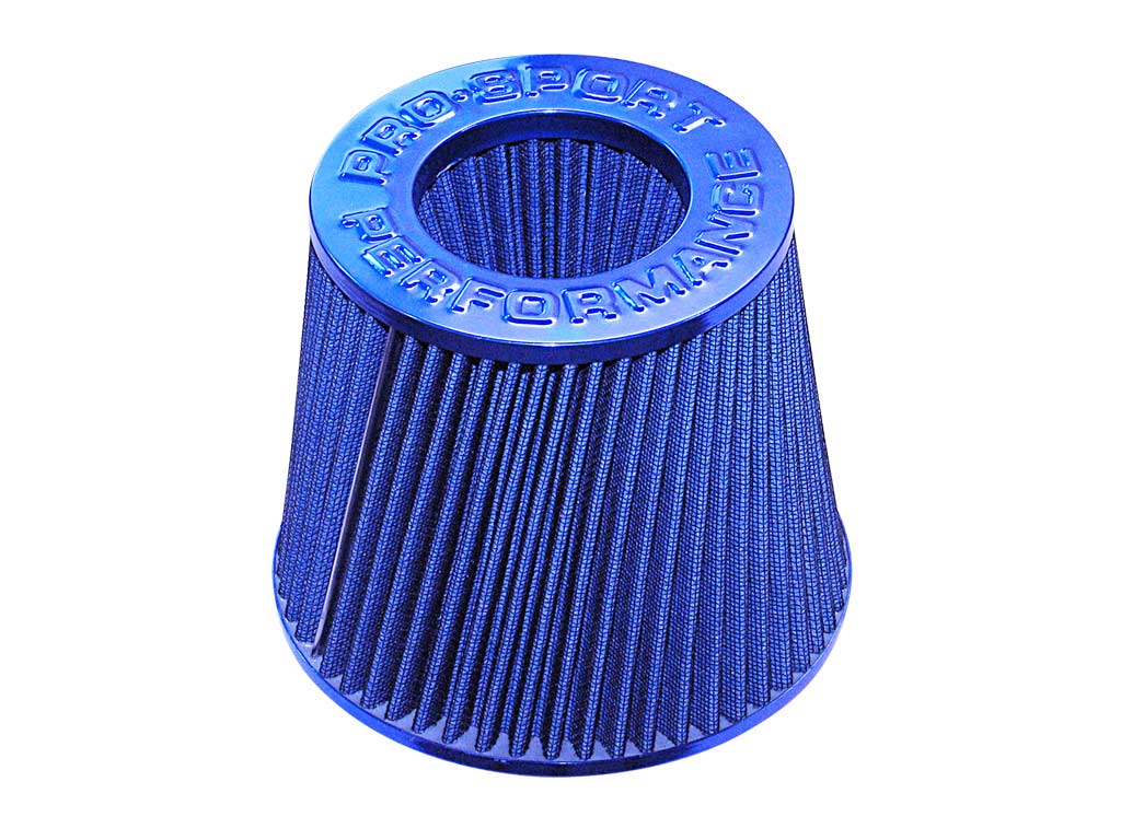 Фильтр воздушный нулевого сопротивления TORNADO, цвет синий, входной D=70мм (инжекторный)