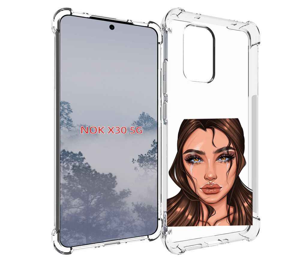 

Чехол MyPads плачущая-девушка женский для Nokia X30 5G, Tocco