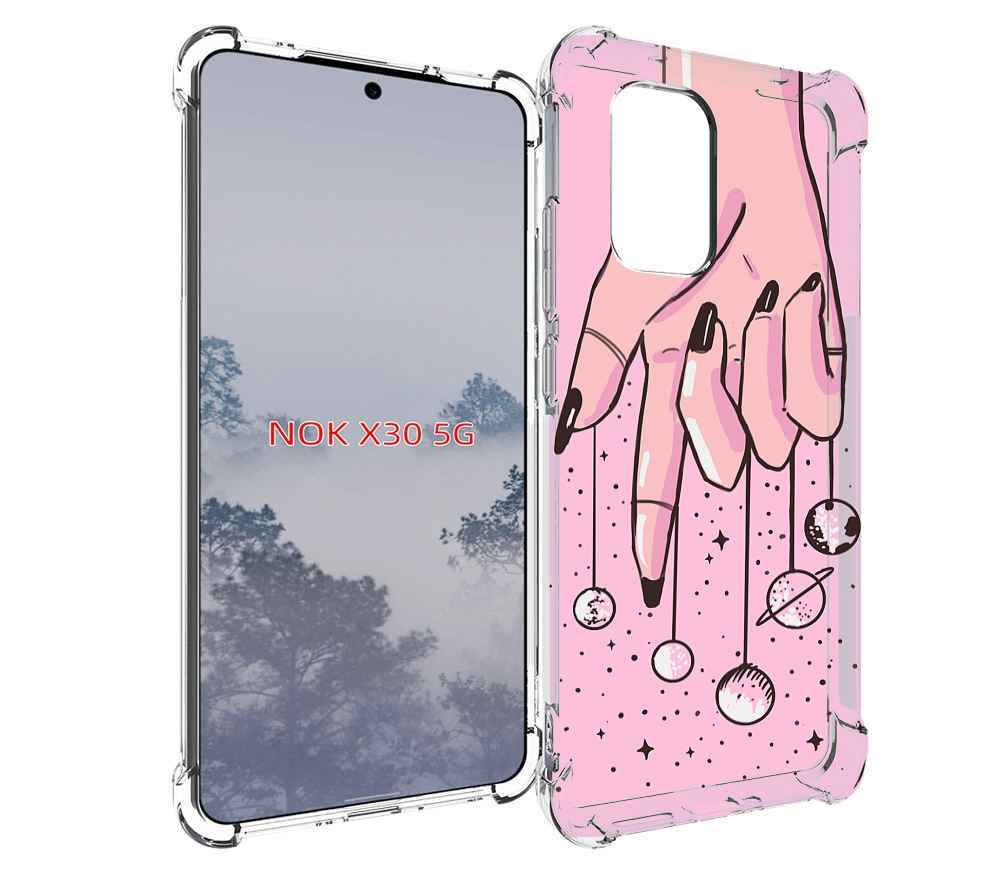 

Чехол MyPads планеты-на-пальцах для Nokia X30 5G, Tocco