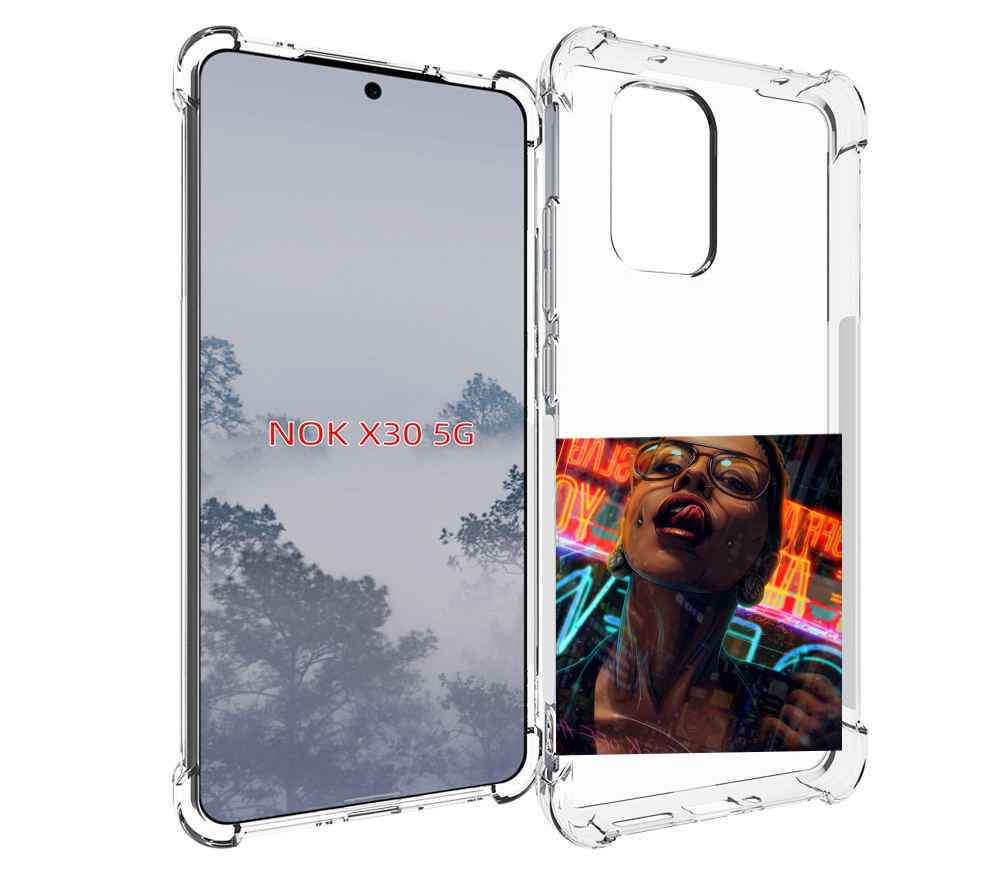 

Чехол MyPads пирсинги-в-щеках для Nokia X30 5G, Tocco