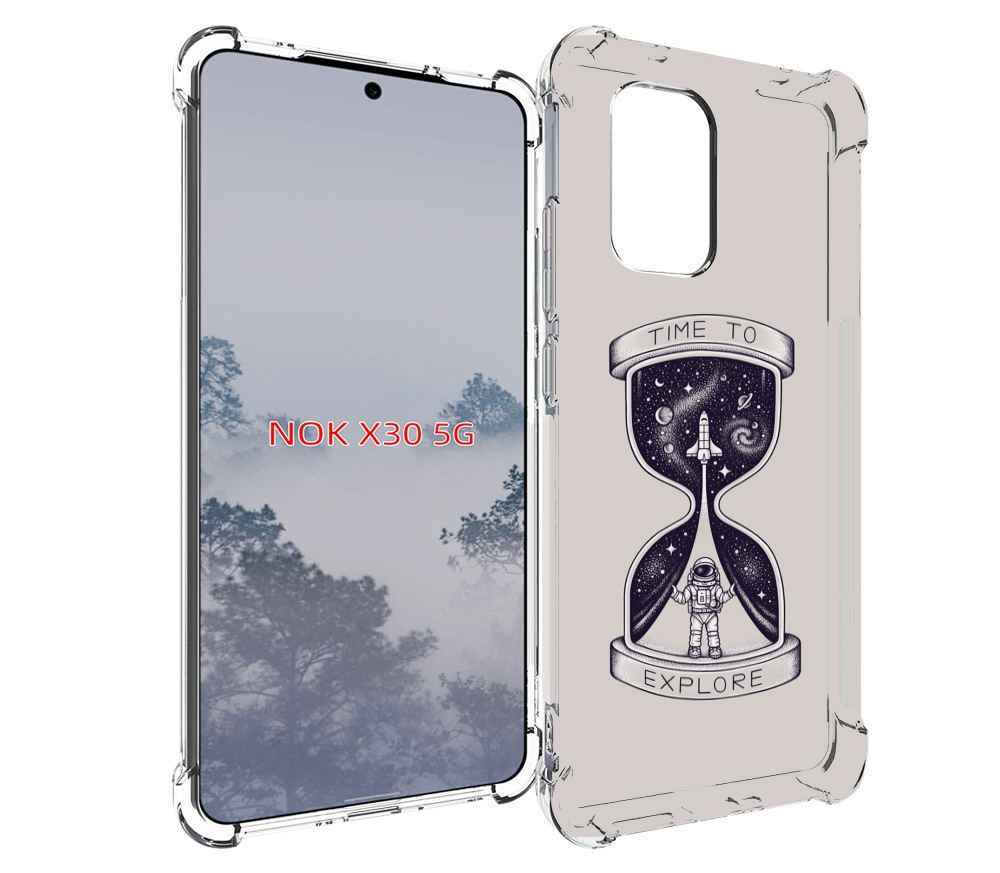

Чехол MyPads песочные-часы-с-космосом для Nokia X30 5G, Tocco