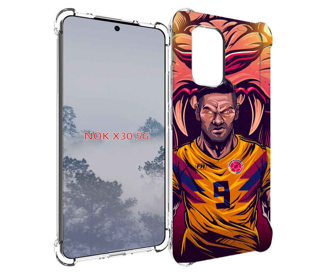 

Чехол MyPads парень-тигр-красный для Nokia X30 5G, Tocco