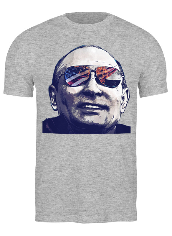 

Футболка мужская Printio Putin 658434 серая XL, Серый, Putin 658434
