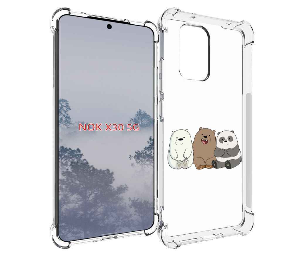 

Чехол MyPads панды детский для Nokia X30 5G, Tocco