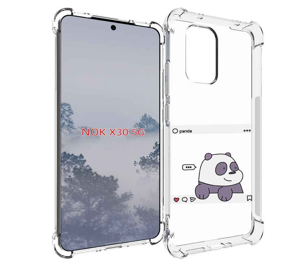 

Чехол MyPads пандочка-фотка для Nokia X30 5G, Tocco