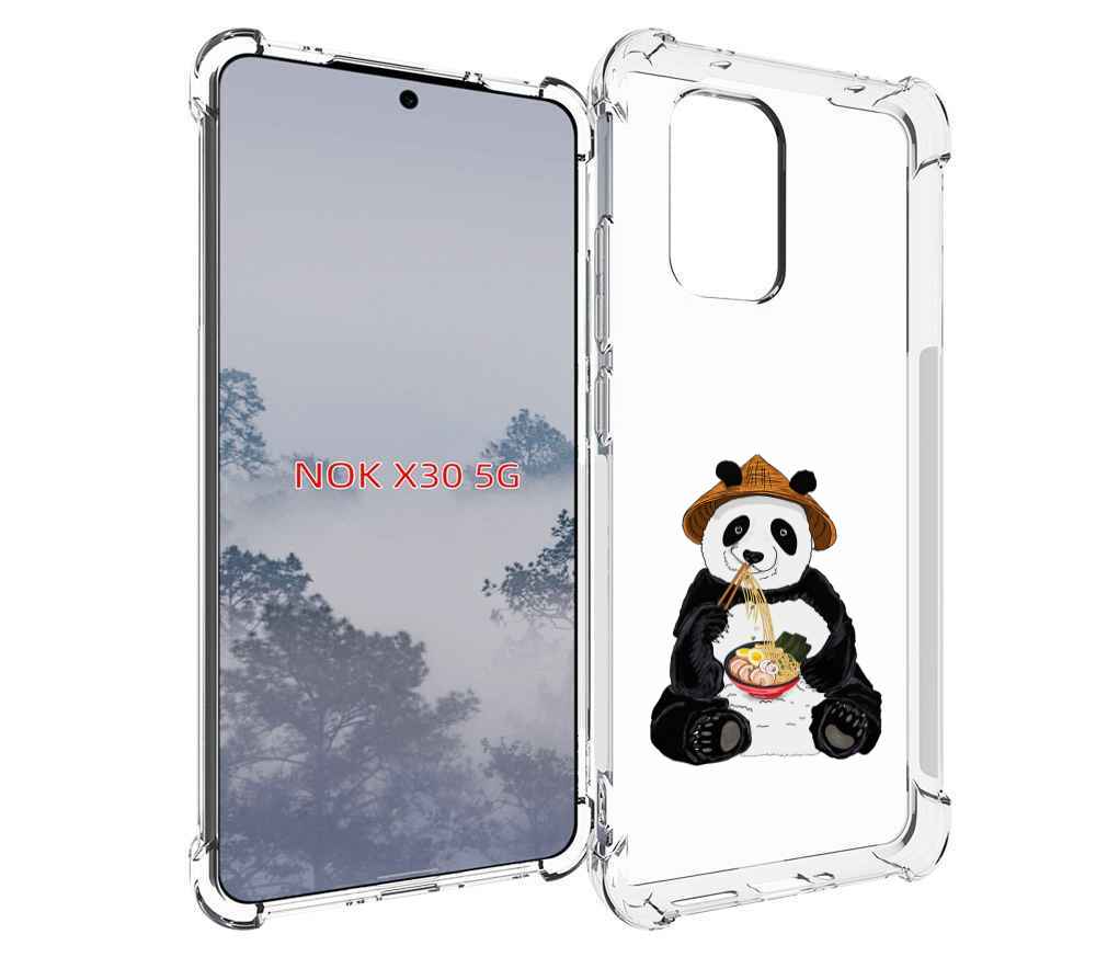 

Чехол MyPads панда-любит-лапшу для Nokia X30 5G, Tocco