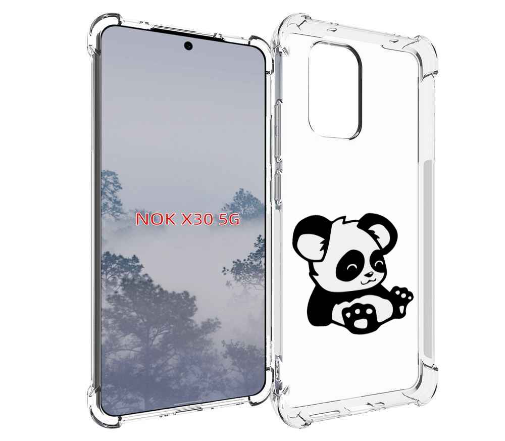 

Чехол MyPads панда-детеныш детский для Nokia X30 5G, Tocco