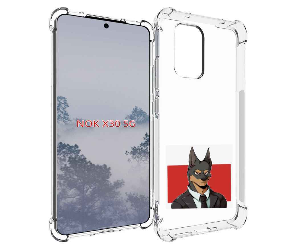 

Чехол MyPads офисный работник собака для Nokia X30 5G, Tocco