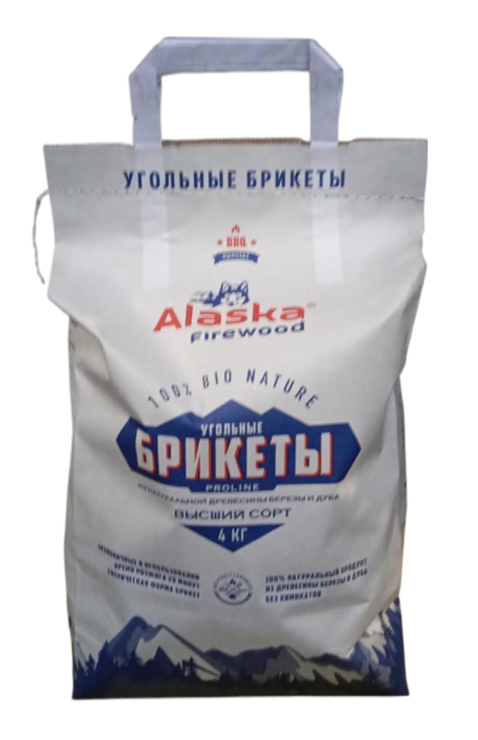 Угольные брикеты для гриля и мангала Alaska Firewood Proline 194010 4 кг