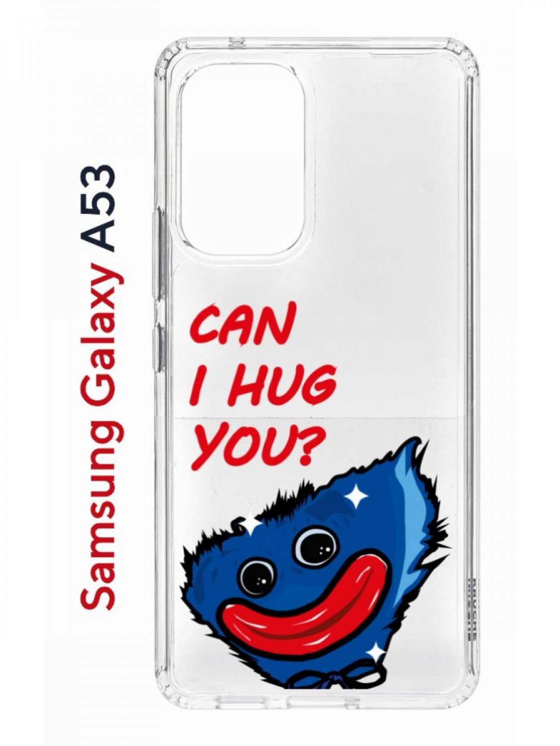 фото Чехол на samsung a53 5g kruche print can i hug you,противоударный бампер,с защитой камеры кruче