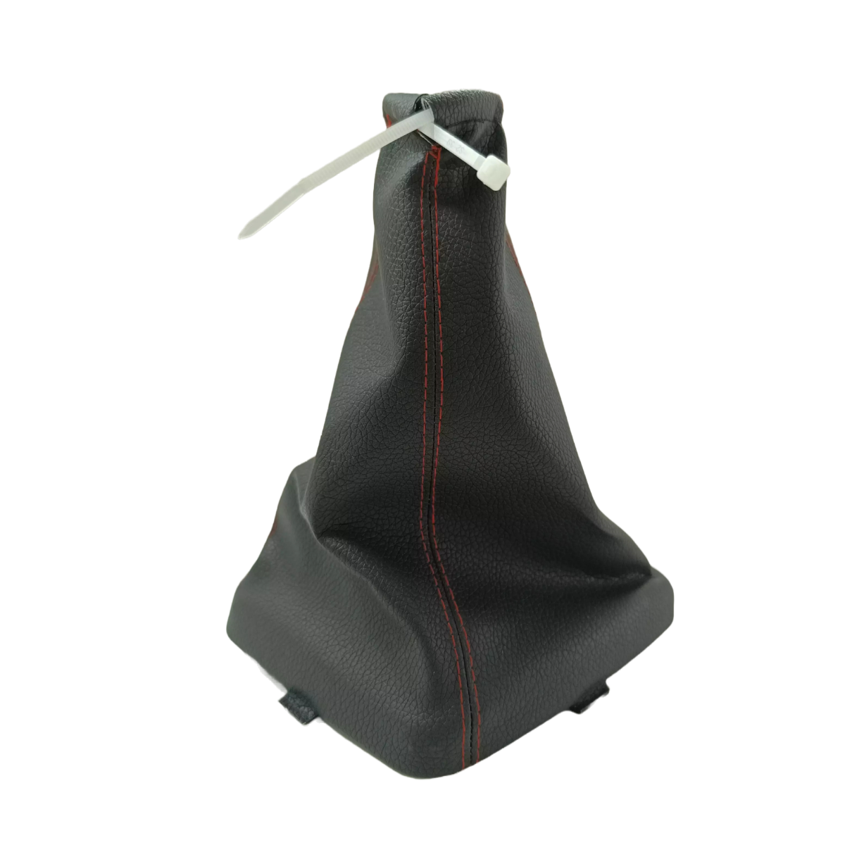 Чехол для ручки КПП Mertsavto на ВАЗ-11183, ВАЗ-11193 Лада Калина-1 красная строчка кожзам