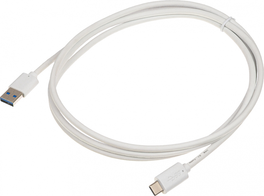 фото Кабель usb type-c (m), usb a(m), 1.8м, белый nobrand