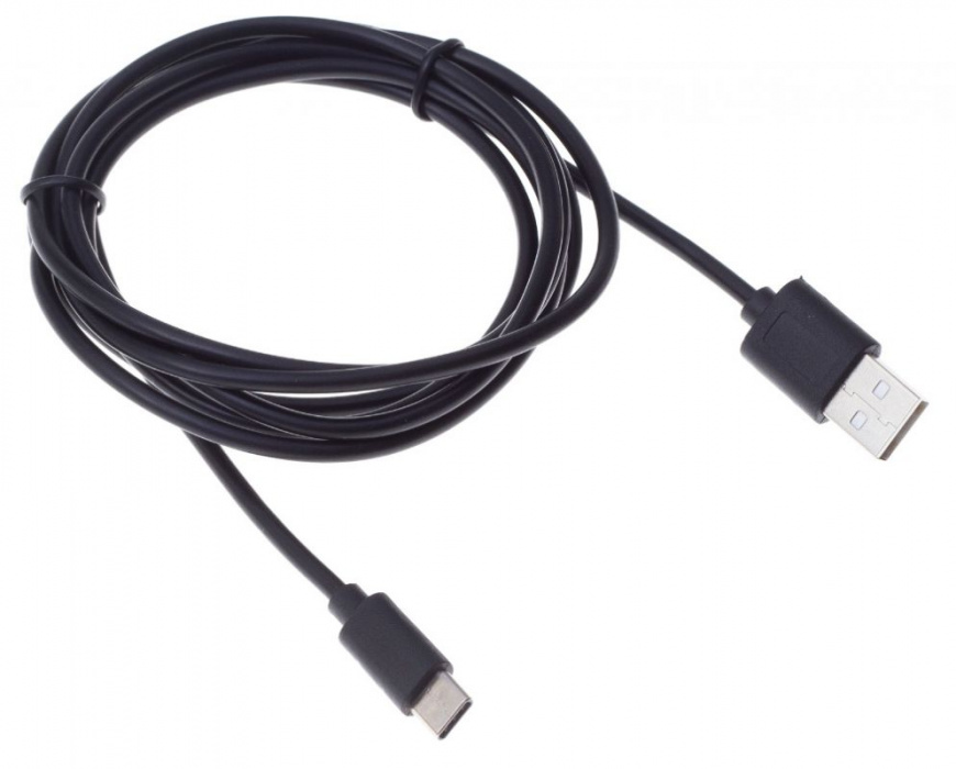 Кабель USB Type-C (m), USB A(m), 1.8м, черный