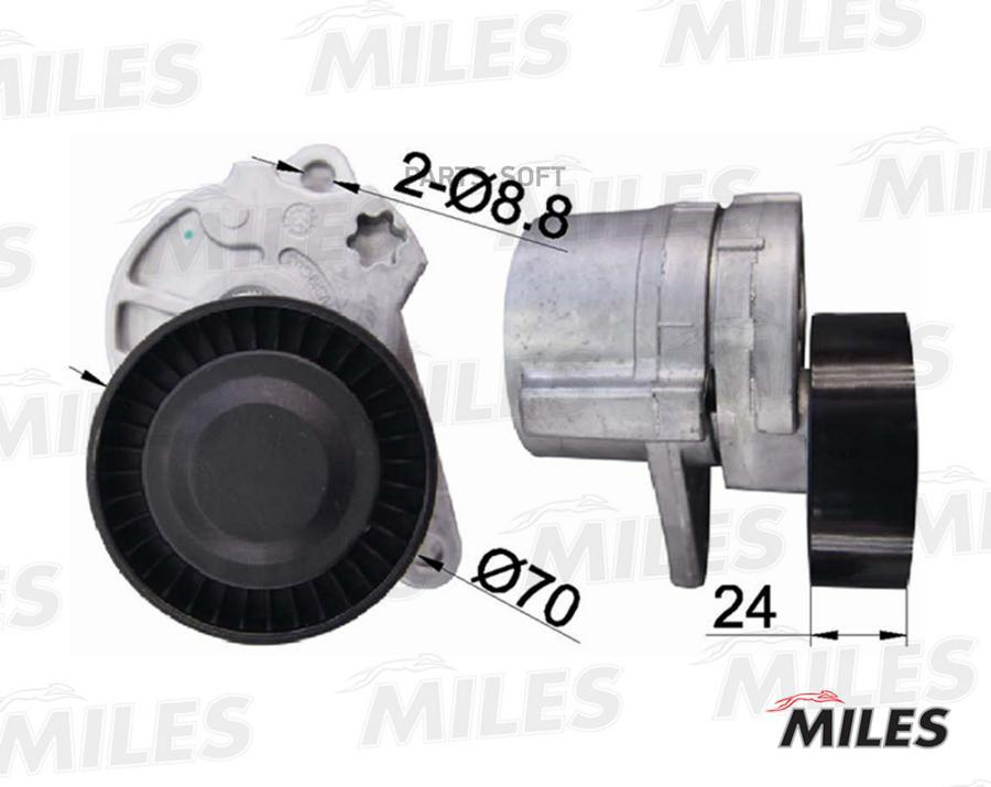 

Натяжитель ремня приводного ПОДХОДИТ ДЛЯ VOLVO S40/60/70/80 AG00036 Miles ag00036