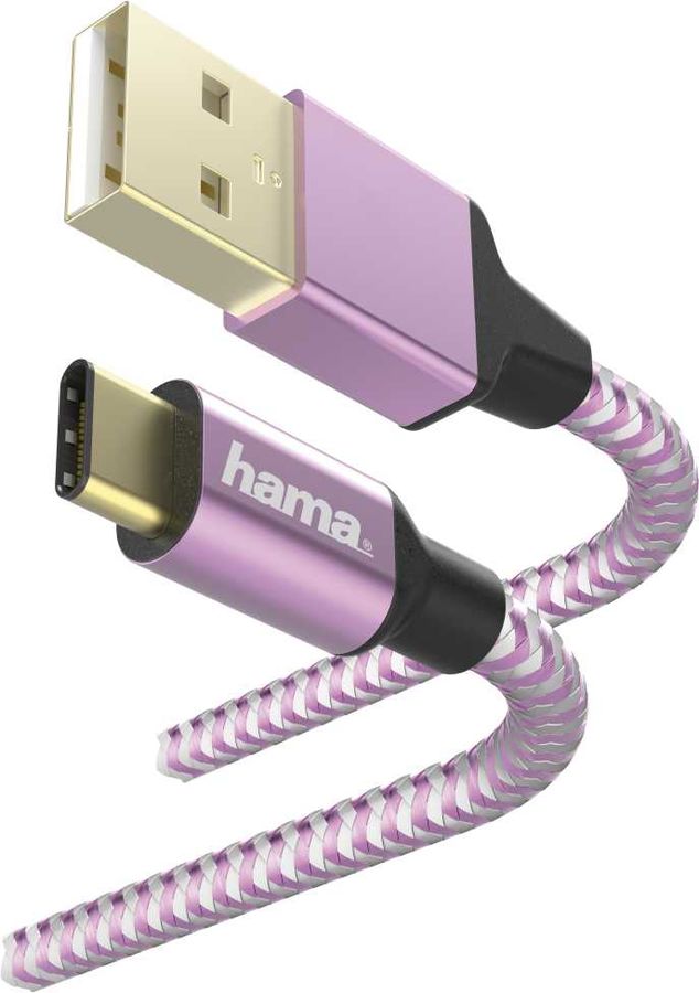 фото Кабель hama usb type-c (m), usb 2.0 (m), 1.5м, mfi, фиолетовый [00187203]