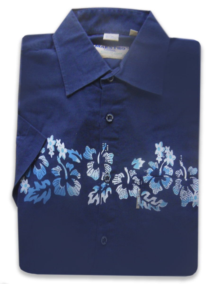 

Рубашка мужская Maestro Blossom 1-k синяя XL, Blossom 1-k