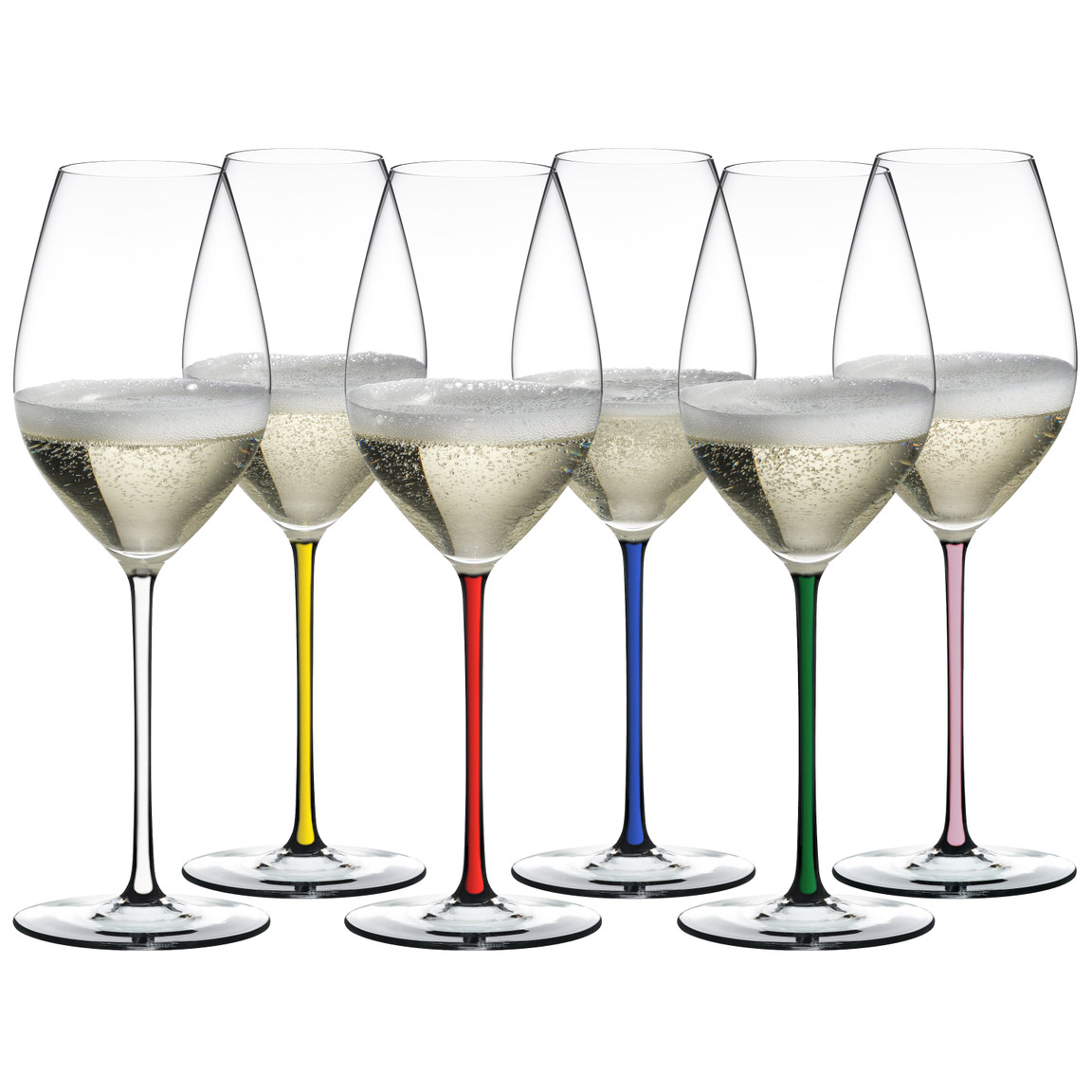 фото Набор из 6-ти хрустальных бокалов champagne glass, 395 мл, fatto a mano, riedel 7900/28p