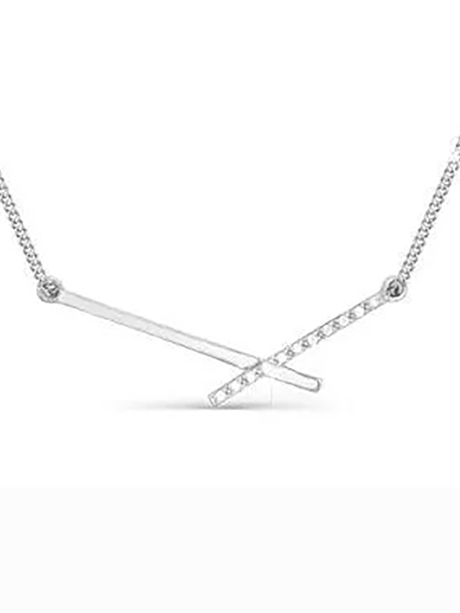 

Колье из серебра с фианитом 40 см Aquamarine 070051_925_р, 070051_925_р