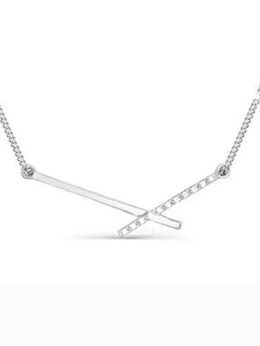 

Колье из серебра с фианитом 40 см Aquamarine 070051_925_з, 070051_925_з
