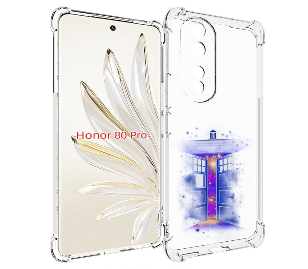 

Чехол MyPads фиолетовый уголок абстракция для Honor 80 Pro, Прозрачный, Tocco