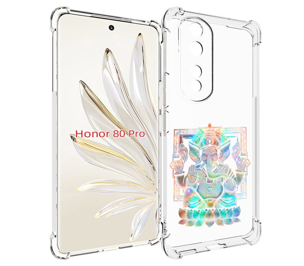 

Чехол MyPads умный слон для Honor 80 Pro, Прозрачный, Tocco