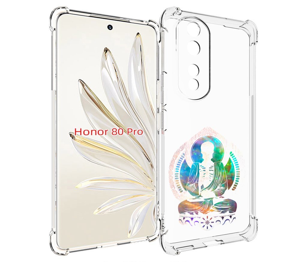 

Чехол MyPads умный скелет для Honor 80 Pro, Прозрачный, Tocco