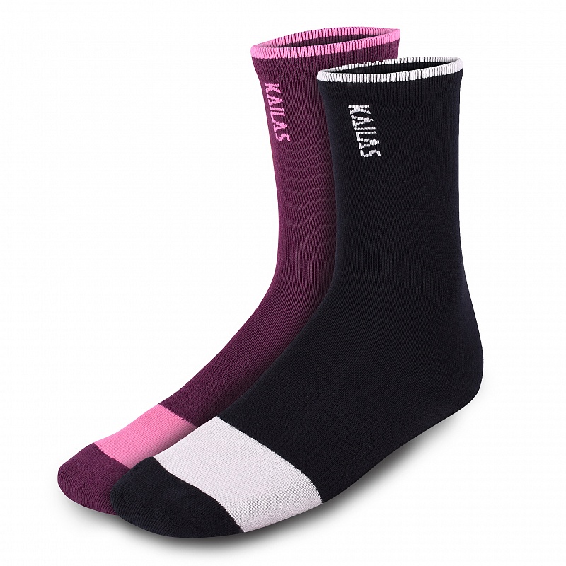 Kailas носки W's Lightweight Mid Cut Trekking (2 пары) KH2102204 (S, Фиолетовый/Черный, 21