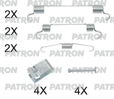 

Комплект монтажный тормозных колодок барабанных HONDA: JAZZ 02- PATRON PSRK0215