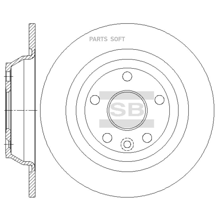 

Диск Тормозной Ford Galaxy 06-/Kuga 08-/Mondeo 07-/S-Max 06- Задний Sangsin Brake Sd5