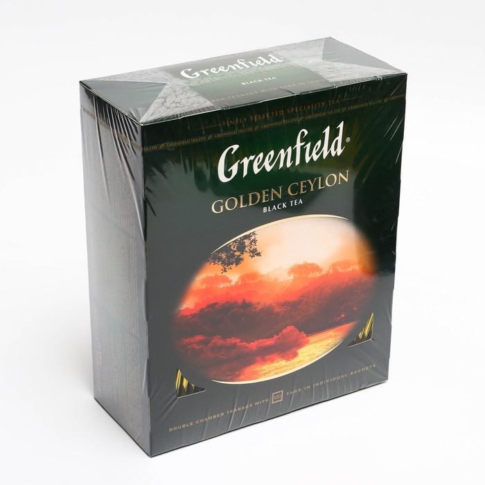 

Чай черный Greenfield golden ceylon, 100 пакетиков по 2 г