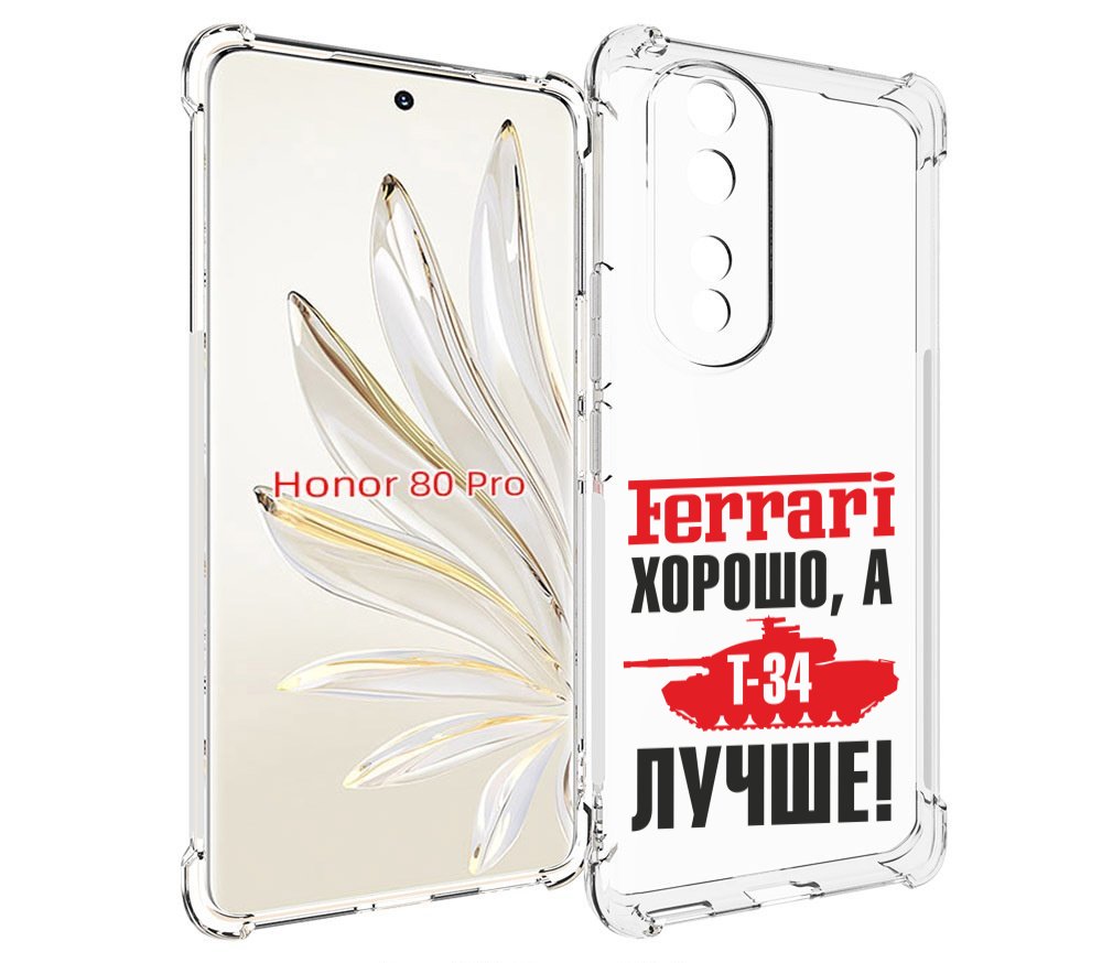 

Чехол MyPads т 34 лучше для Honor 80 Pro, Прозрачный, Tocco